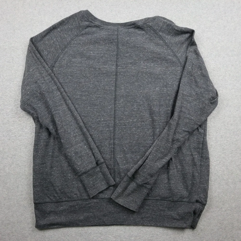 Nike Sweatshirt Womens XL Gray Heather Crewneck Pullover Just Do It Logo XL